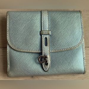 GUC Salvatore Ferragamo Blueish Silver  Wallet